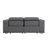 Divanitalia Top Grain Italian Leather Loveseat-1273379385
