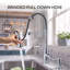 Robinet de cuisine avec douchette rétractable, robinet de cuisine en acier inoxydable, robinets de lavabo à ressort à une poignée et utilitaire à 1 ou 3 trous, robinets de cuisine pour campoir de camping-72790129