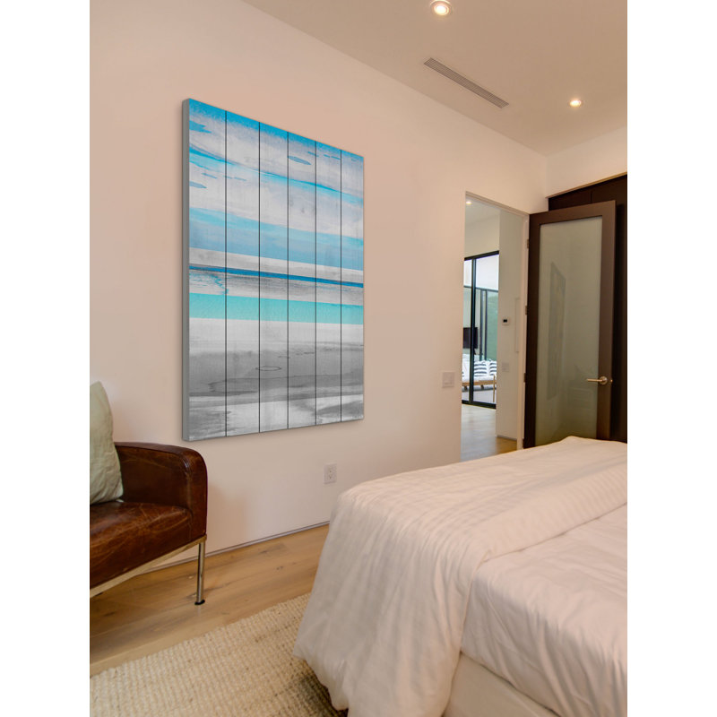 Carilo par Parvez Taj - peinture sur bois sans cadre, H 45 po x l 30 po x P 1,5 po