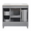 Meuble-lavabo traditionnel de 36 pouces avec lavabo en céramique, solution de rangement durable et peu encombrante-1561790782
