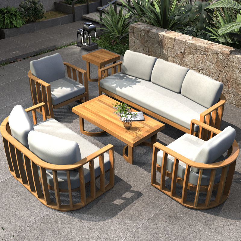 6 Piece Outdoor  Seating Group With Cushions