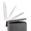Qualiazero 13.2 Gallon and 3.2 Gallon Rectangular Stainless Steel Pedal Trash Can Set-87954551