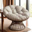 Fauteuil d'appoint pivotant à 360 ° Papasan-1746038686-1746038687