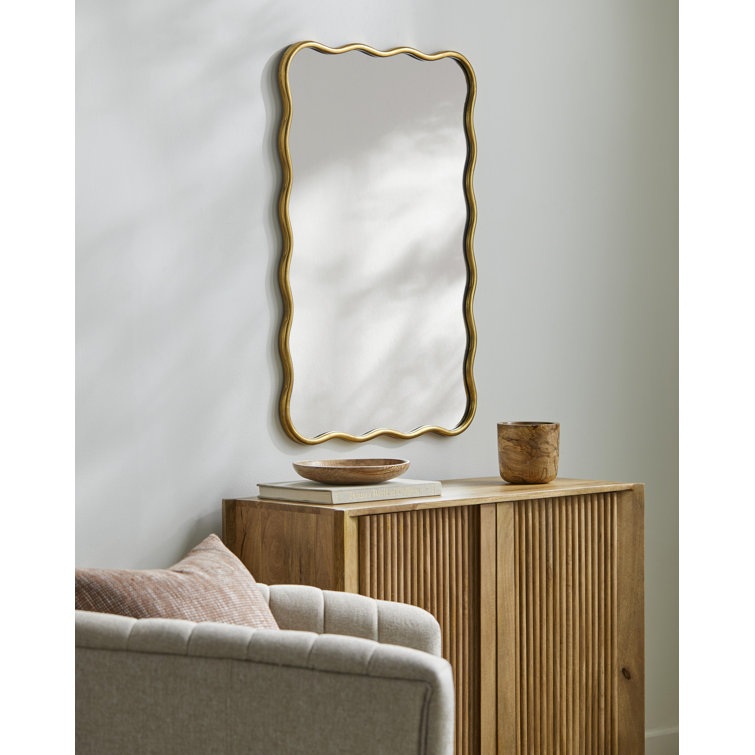 Berryville Metal Scalloped Wall Mirror