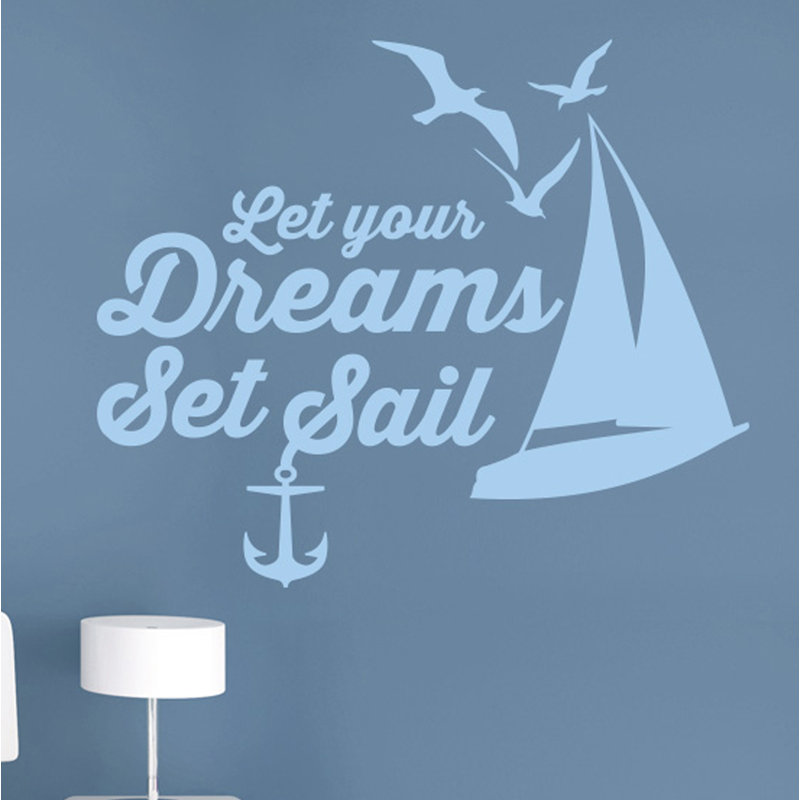 Nautical & Beach Wall Decal, Medium, Light Blue