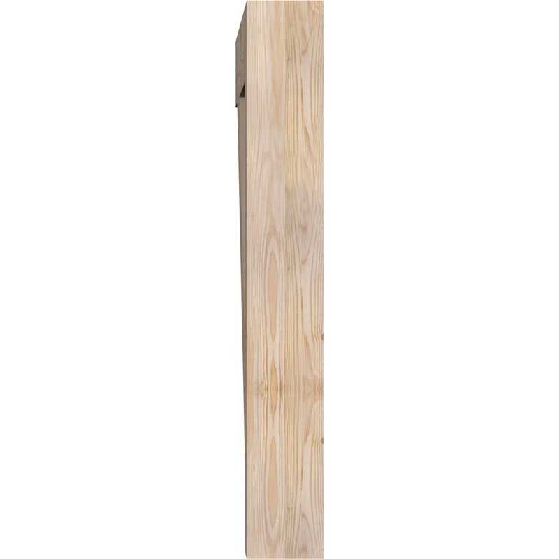 H 5,5 po x l 40 po x Support en bois / corbeau, Sapin de Douglas, H 40 po x l 5,5 po x P 40 po