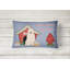 Coussin lombaire intérieur/extérieur rectangulaire pour chien house