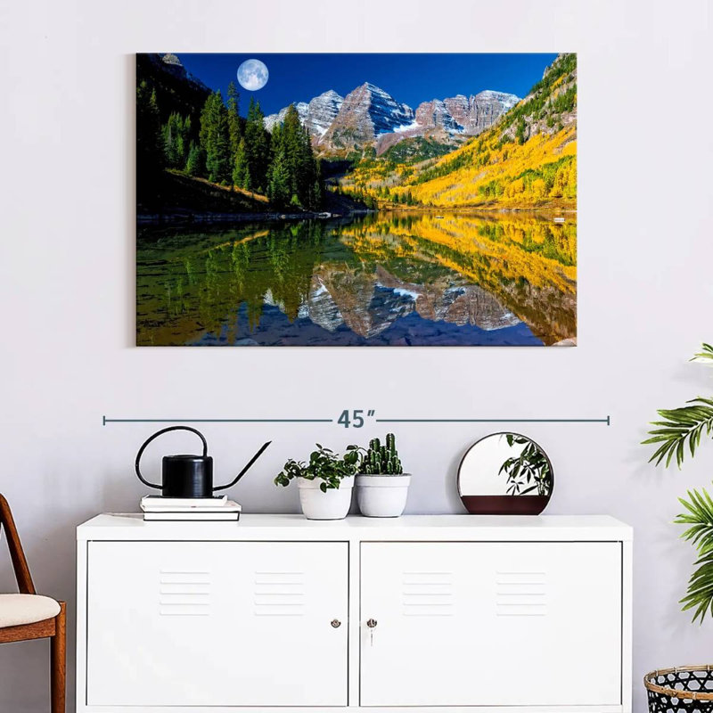 Alvord Maroon Bells Full Moon, 26" H x 39" W