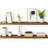 Miami 48" W x 8" D Floating Shelves Set with Invisible Wall Mount Brackets-342115966