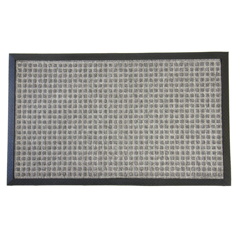 Sharan Non-Slip Indoor Doormat, Gray, 18" W x 30" L