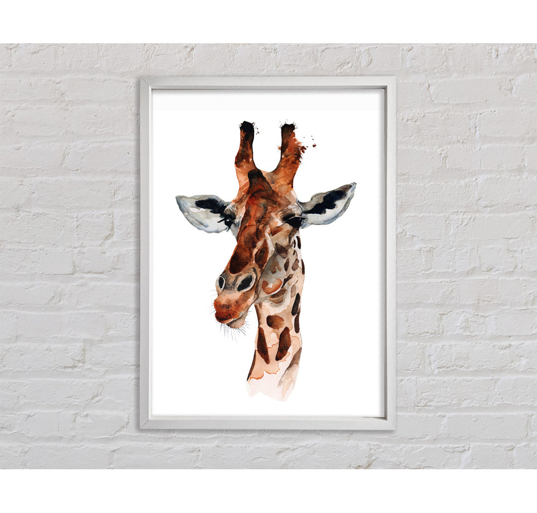 Neugierige Giraffe - Druck