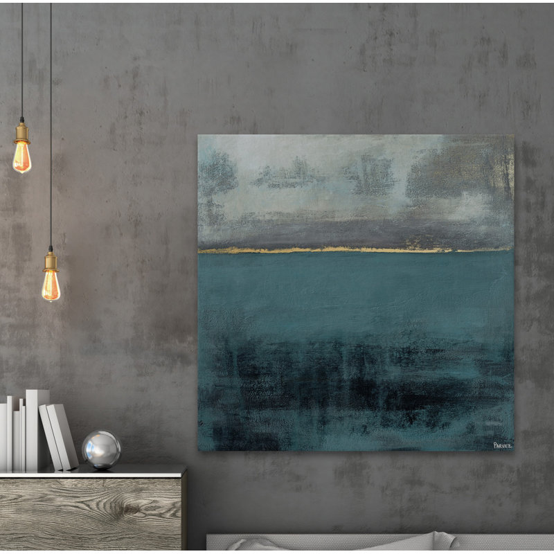 City Lights At The Bayou End by Parvez Taj - Wrapped Canvas Painting, 45 cm H x 45 cm W