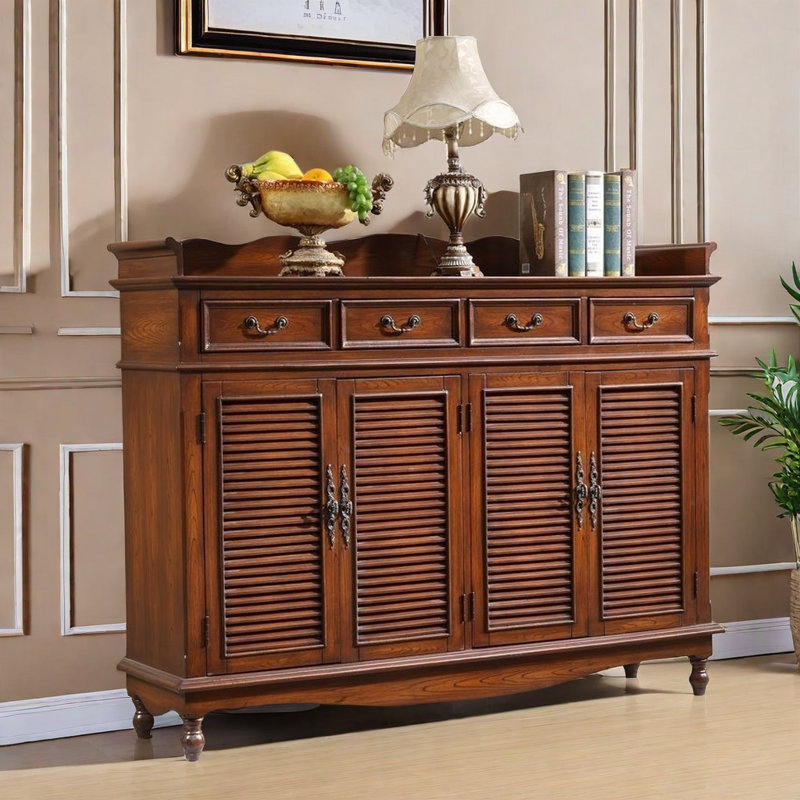 Classic Brown Versatile Wood Accent Cabinet.