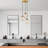 Elegant Gold Chandelier, Adjustable Height 30-45.3 inches | Metal Body, 3 x E27 Max 40W Sockets (Bulbs Not Included) | Stylish Lighting Fixture for Home & Office | Base Plate Ø11.8 x 1.2 inches, IP20 Rated