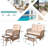 Bismarck 4 - Person Patio Conversation Set with Cushions