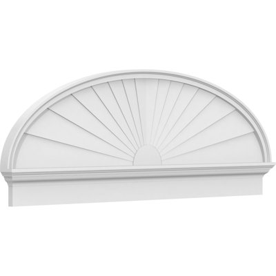 Fronton elliptique en PVC de qualité architecturale Sunburst