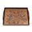 NOVICA Handmade Countryside Garden Painted Glass Tray