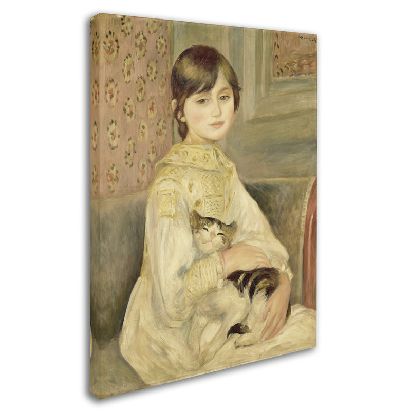 Art mural sur toile tendue - Renoir «Julie Manet», décoration murale pour le salon, la chambre à coucher ou le bureau - 14 x 19