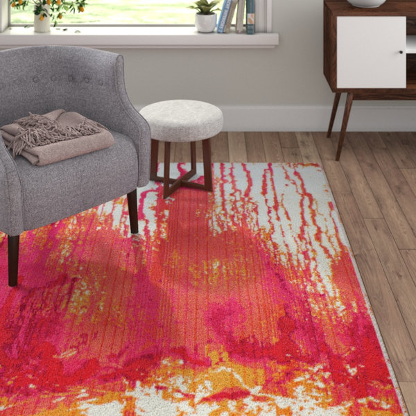 Latitude Vive Annisville Abstract Machine Woven Area Rug | Wayfair.co.uk