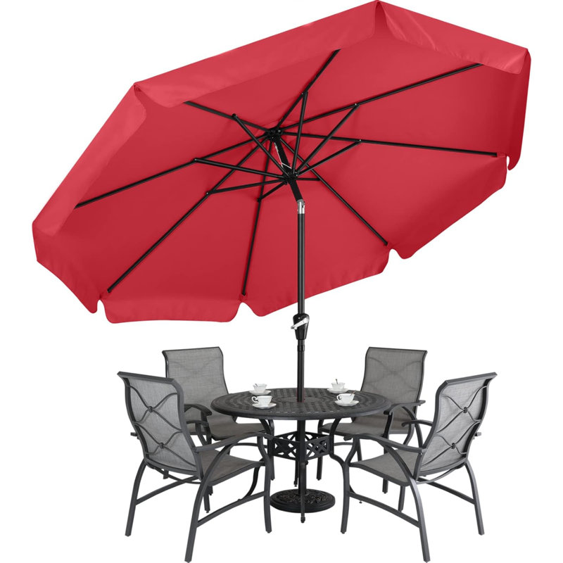 Camaree 270cm Tilt Market Parasol, Red