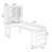Brown Rectangular Solid Wood+Glass desk-2026820085