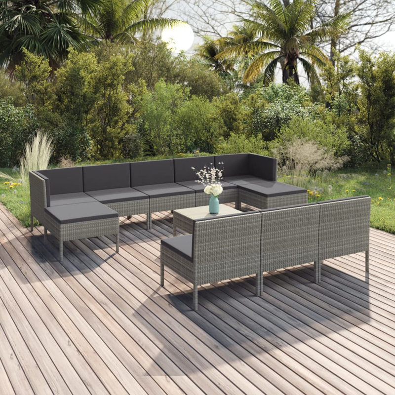 Ensemble de conversation modulaire avec coussins