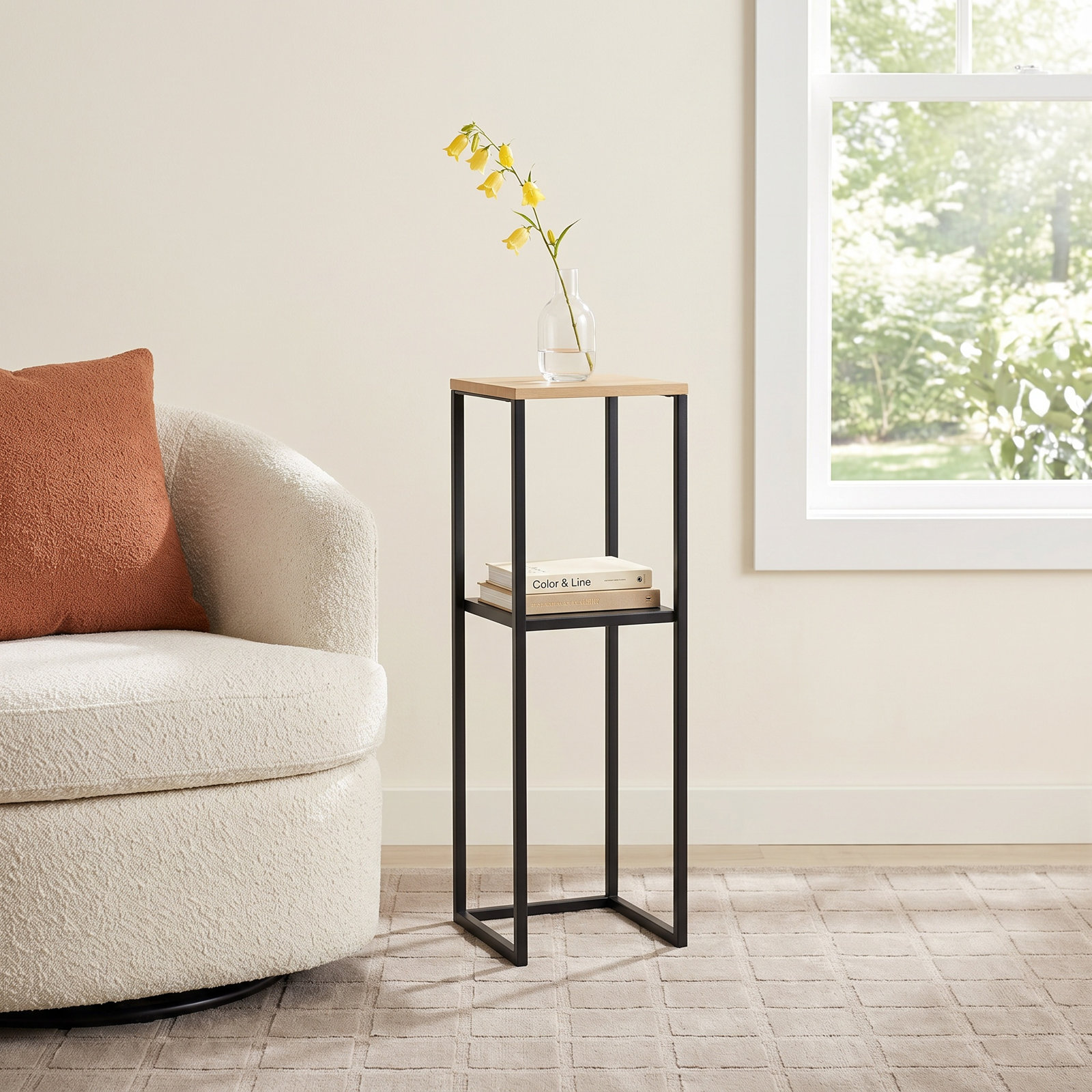 10" End Table, Walnut