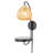 32.75”H Castilla 1-Light Plug-in Black Wallchiere