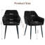 Sexton Upholstered Velvet Arm Dining Chair-1289130759