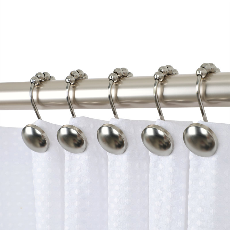 Crochets de rideau de douche Beatrice, Nickel