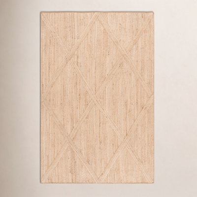 Flatweave Geometric Jute Rug