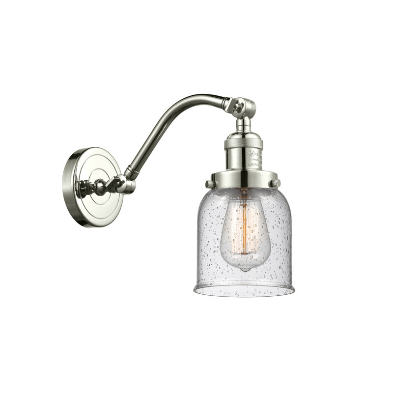 Zoie Armed Sconce, Polished Nickel