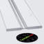 4x Clear 500 mm Acrylic / PC Low Profile Flexible Living Hinges, Continuous