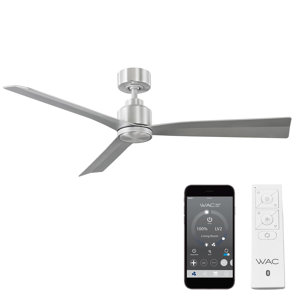 52" Smart Home Compatible 3 Blade Smart Ceiling Fan with Remote