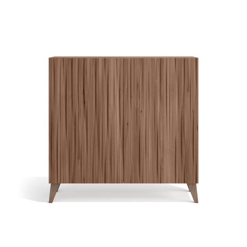15 Pair Shoe Storage Cabinet, Walnut