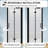 32 "X 72" Bifold Shower Door | 1/4 Inch Tempered Glass With Explosion-Proof Film | Matte Black Aluminum Frame