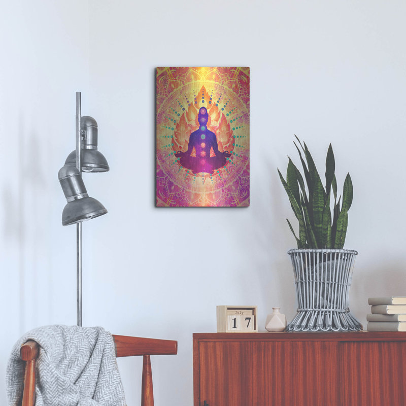 Bungalow Rose «Sunrise Meditation» par Cameron Gray, art mural en métal, H 24 po x l 16 po