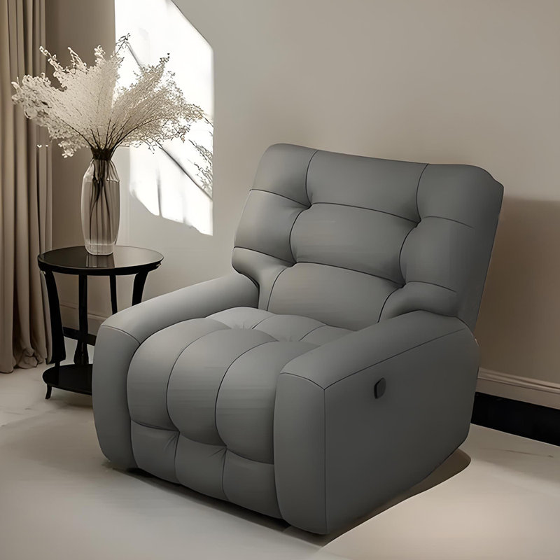 Hyang, Gray Faux Leather