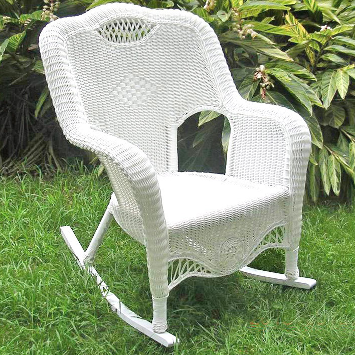 Chaise berçante Brunna Riviera, Blanc