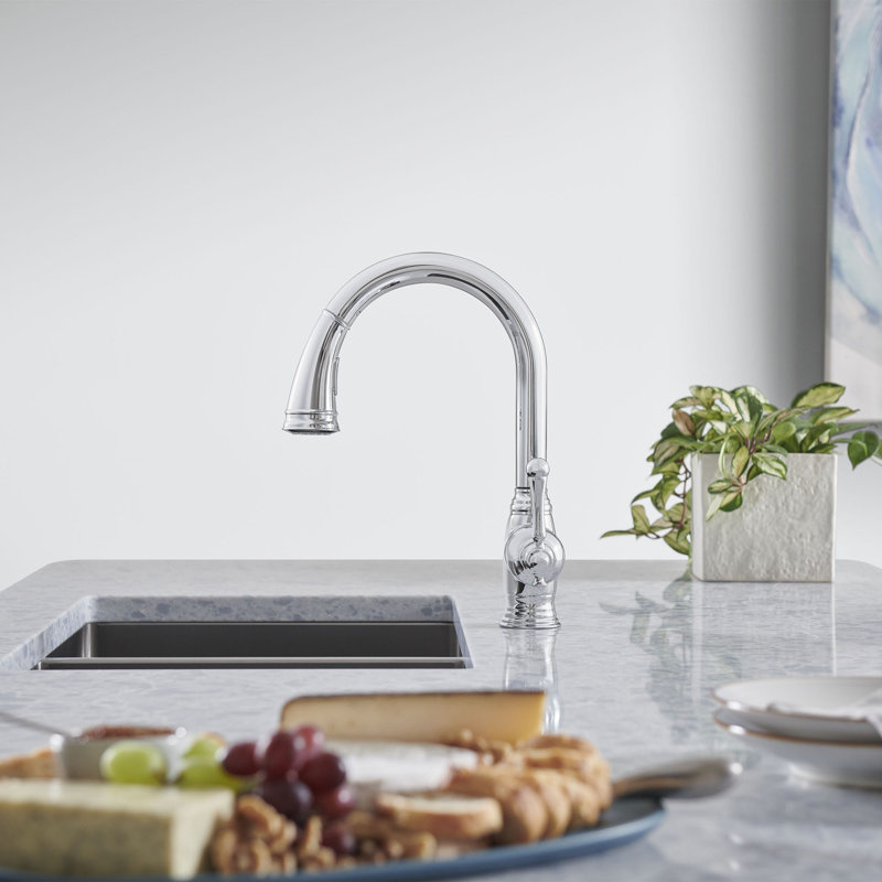 Robinet de bar escamotable Bridgeford®, Chrome étoilé