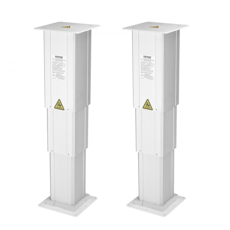 Système de colonne de levage de table électrique réglable de 260 lb avec une hauteur de 14,2 à 31,1 po