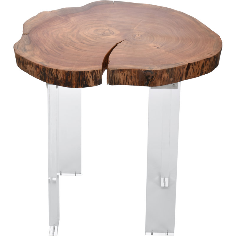 Sigety Solid Wood Top End Table