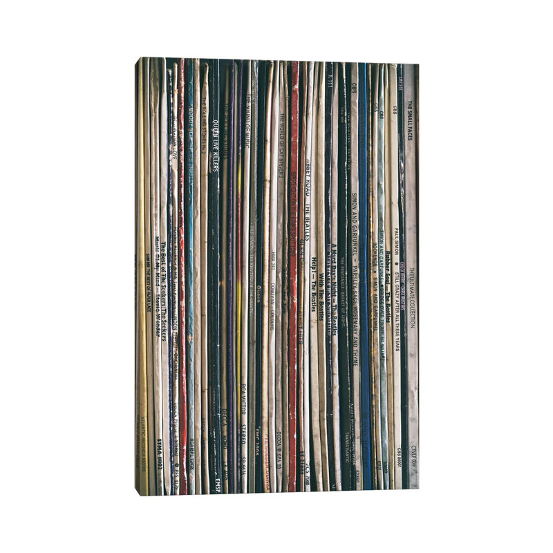 Collection de vinyle I par Tom Quartermaine - photographie sur toile tendue, H 12 po x l 8 po x P 0,75 po