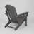 HDPE Folding Adirondack Chair With Dual Cup Holder-1592484836