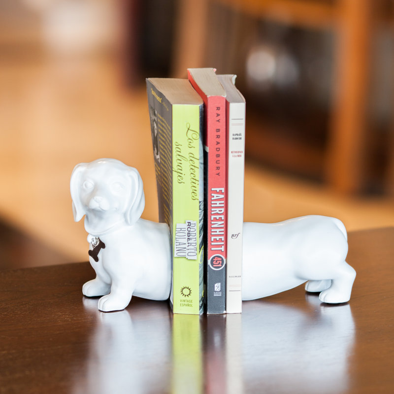 Serre-livres antidérapants Tabron, Blanc