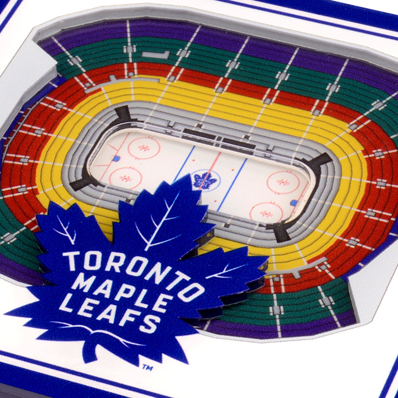Acrylic Square 2 Piece Coaster Set, Toronto Maple Leafs