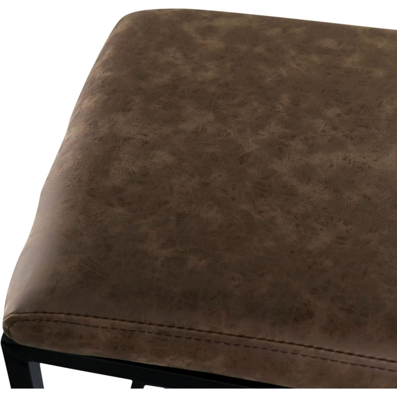 Ralonda Upholstered Faux Leather Counter Stool