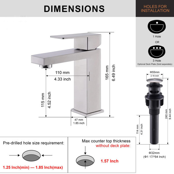 Dimensions du produit