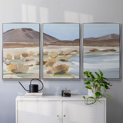 " Desert Oasis Study II " 3 - Pieces
