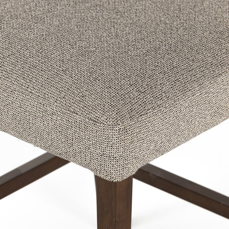Ferris Stool, Counter Stool (25.98" Seat Height), Tulsa Ink/Nubuck Charcoal Rayon/Viscose/Leather, Antique Sable